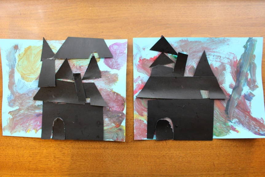 Halloween Craft: Spooky Haunted House Silhouettes
